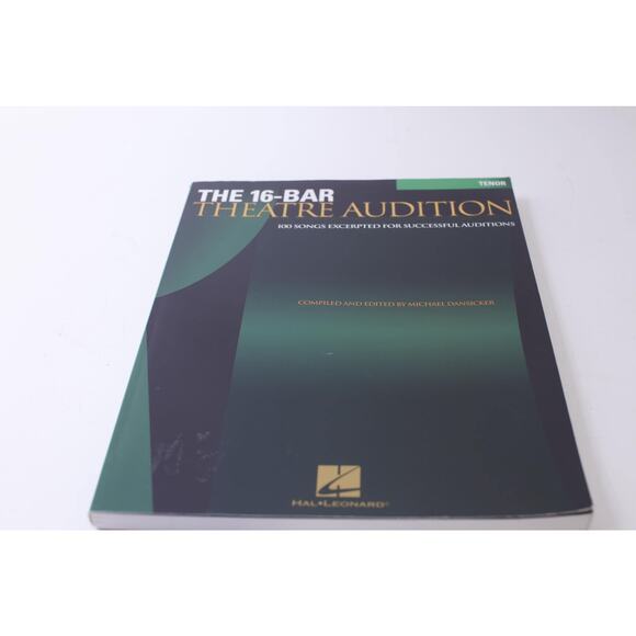 The 16-bar Theatre Audition, Songbook, Tenor, 100 Songs, Anthology, Hal Leonard, - Picture 1 of 9